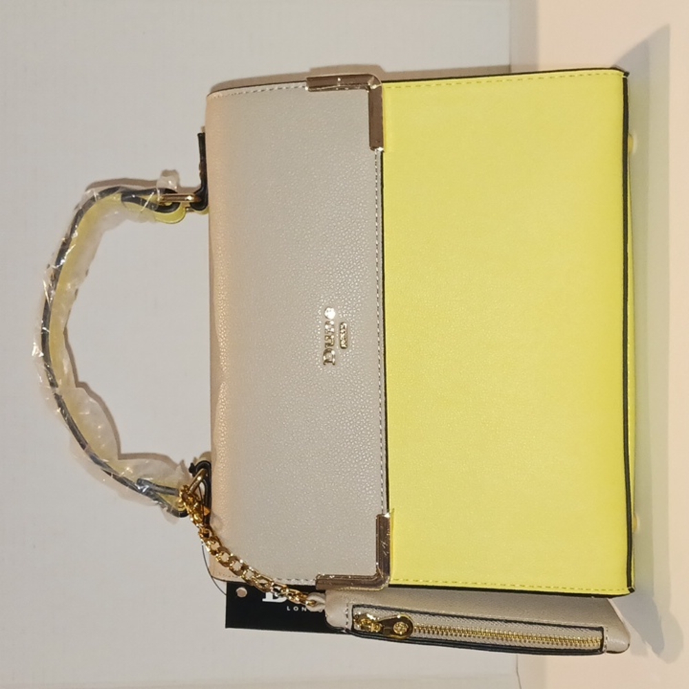 NWT Dune Color Block Satchel - Yellow/Grey! ❤️ - Picture 3 of 12